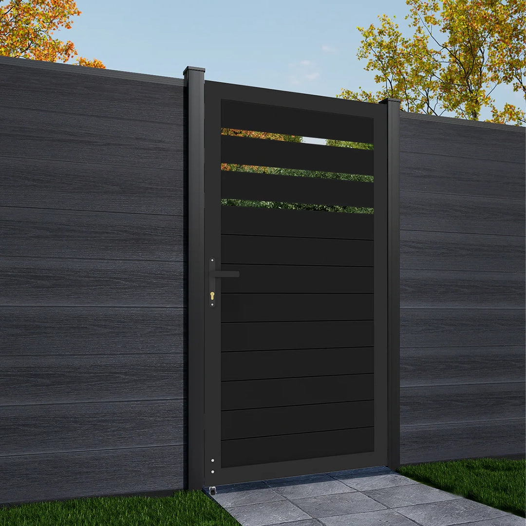 durable safety gate for swimming pool fence system