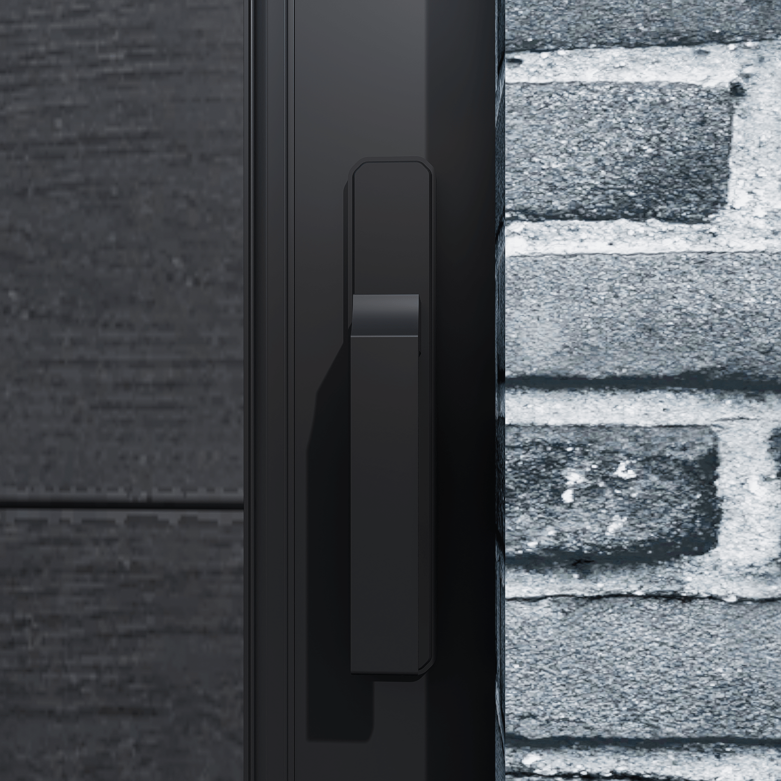 Weather-resistant modern composite backyard fence gate