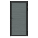 Courtyardmart 6ft x 3ft Composite Privacy Fence Gate with Sturdy Metal Frame, One Set. Ideal for Garden, Backyard, or Patio, Outdoor Entry Gate
