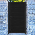 Courtyardmart 6ft x 3ft Composite Privacy Fence Gate with Sturdy Metal Frame, One Set. Ideal for Garden, Backyard, or Patio, Outdoor Entry Gate