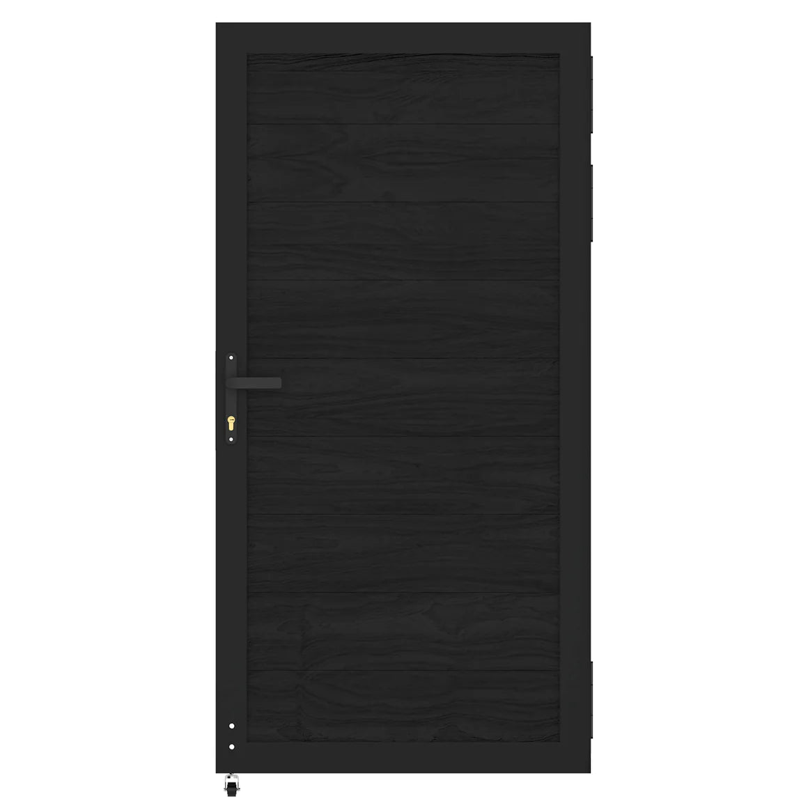 Courtyardmart 6ft x 3ft Composite Privacy Fence Gate with Sturdy Metal Frame, One Set. Ideal for Garden, Backyard, or Patio, Outdoor Entry Gate