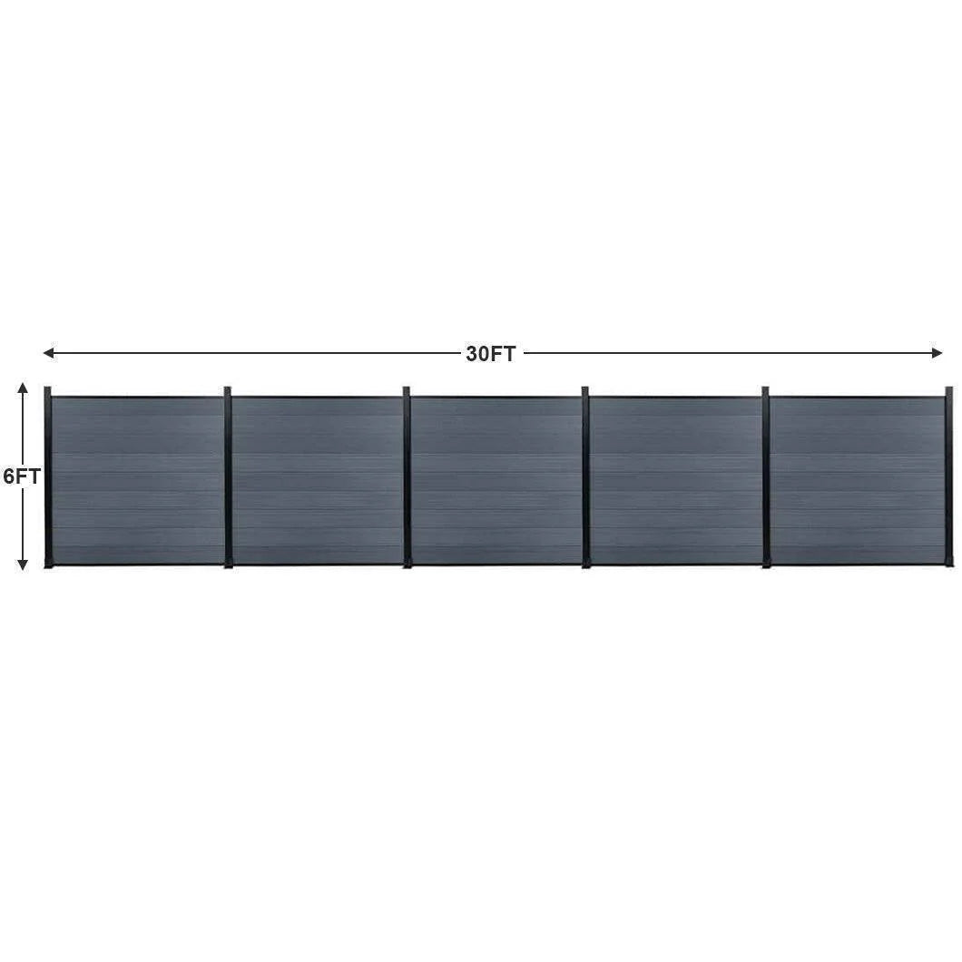 6 Color Options Composite Privacy Fence Screen for Patio