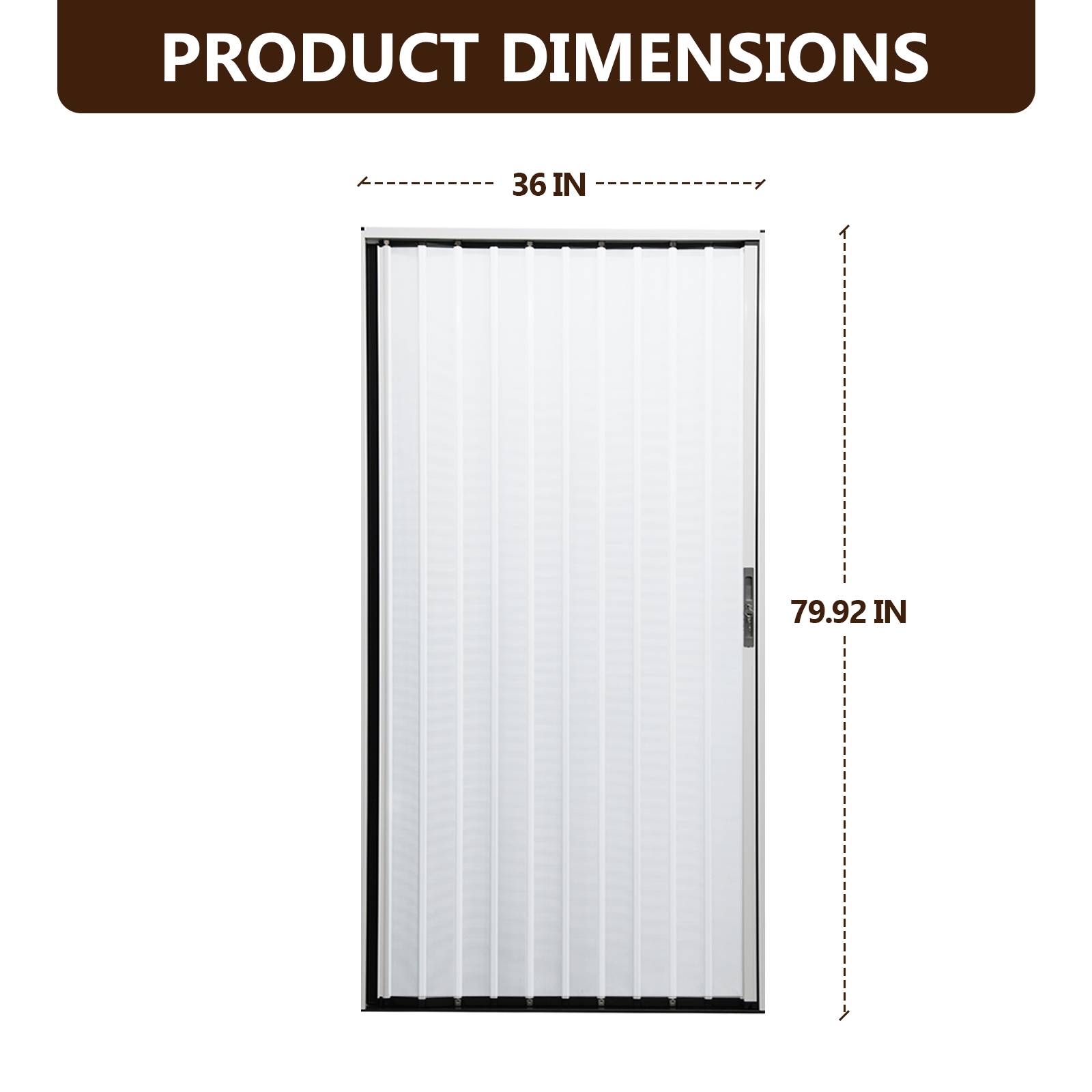 Retractable Screen Door 36" x 79.92" Aluminum Sliding Door with Lock, Magnetic Closure for Front & Patio Doors, Pet Proof