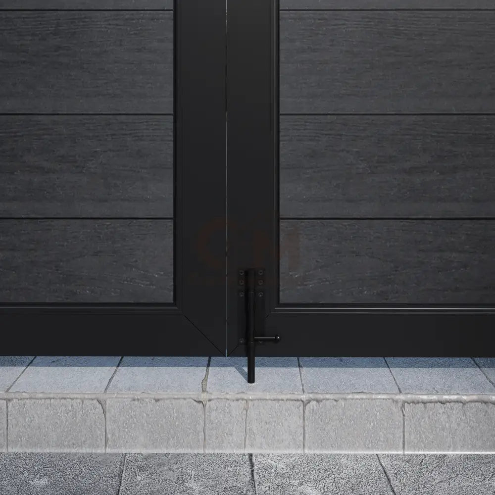 Courtyardmart 10ft x 6ft Composite Privacy Fence Gate Set with Strong Metal Frame Wide Outdoor Entry for Garden