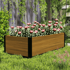 CourtyardMart Modern Raised Garden Planter – Stylish & Durable Outdoor Flower Box for Your Patio & Garden - CourtyardMart