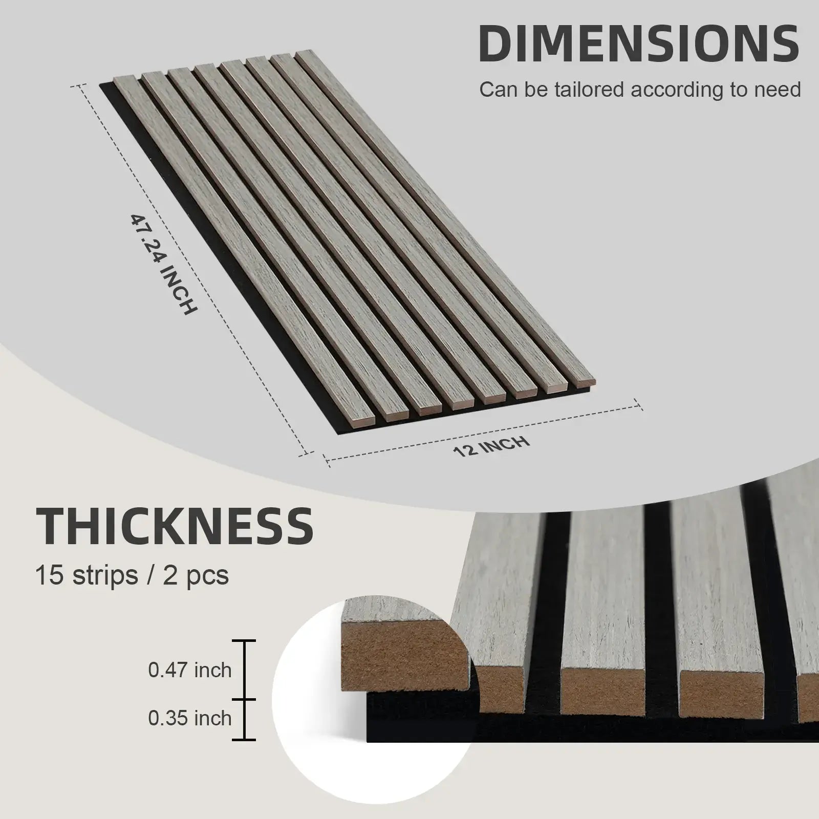 Modern Acoustic Wood Slat Wall Panels - Stylish Noise Reduction for Contemporary Interiors - CourtyardMart