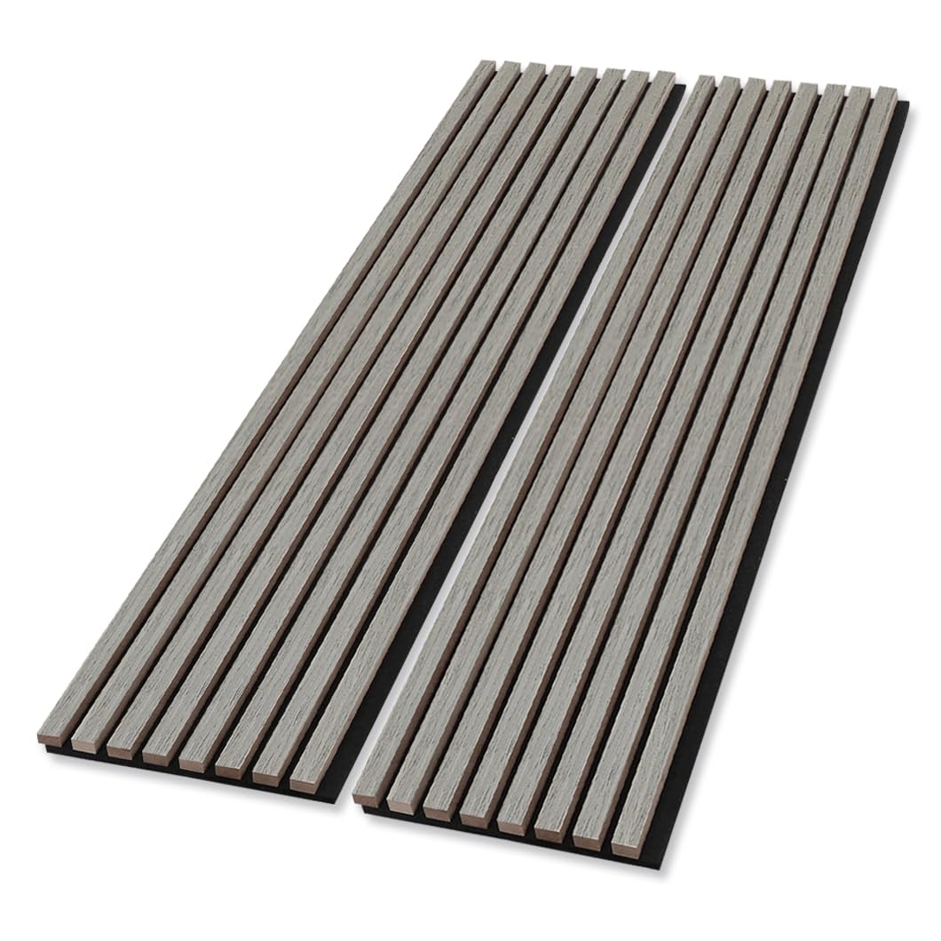 Modern Acoustic Wood Slat Wall Panels - Stylish Noise Reduction for Contemporary Interiors - CourtyardMart