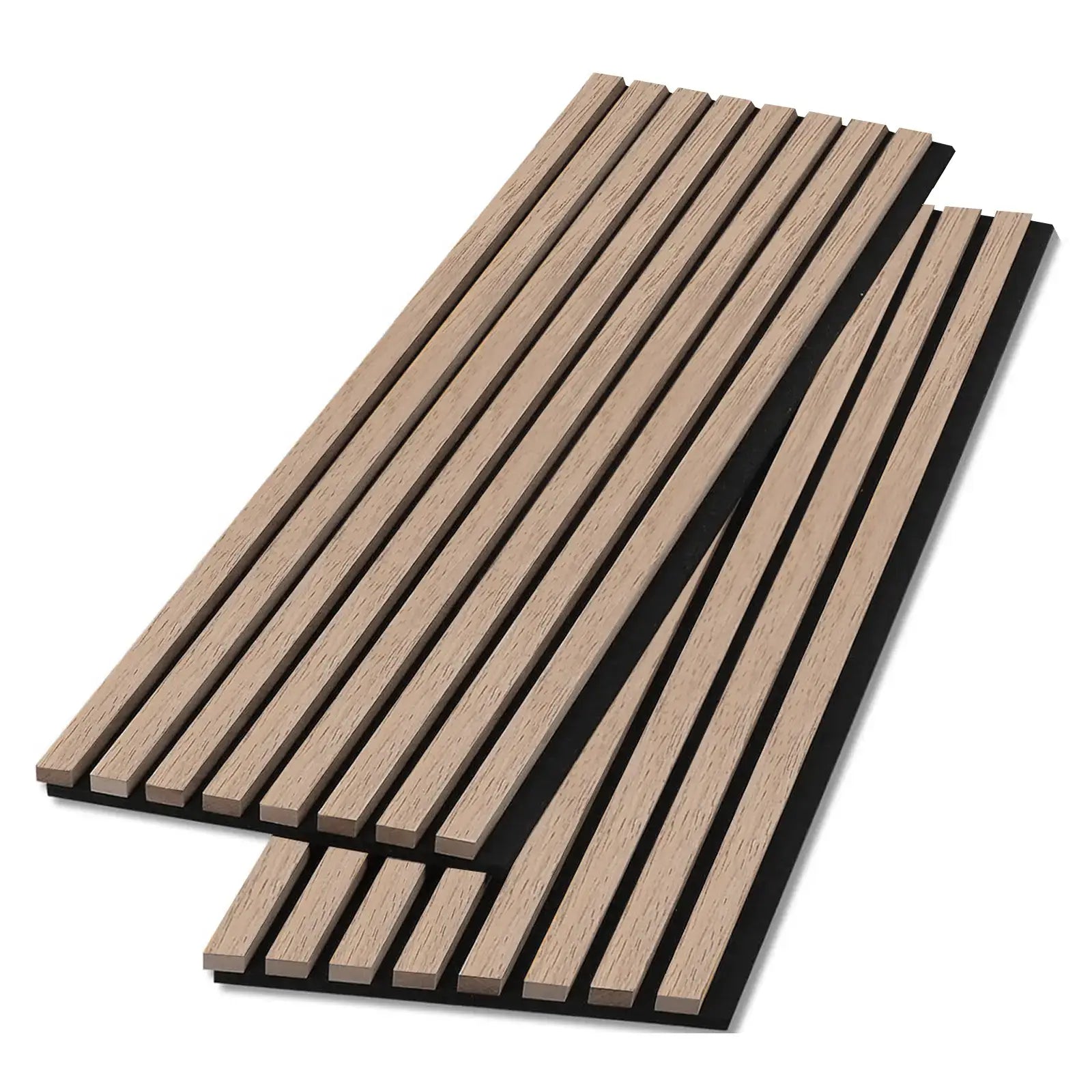 Modern Acoustic Wood Slat Wall Panels - Stylish Noise Reduction for Contemporary Interiors - CourtyardMart