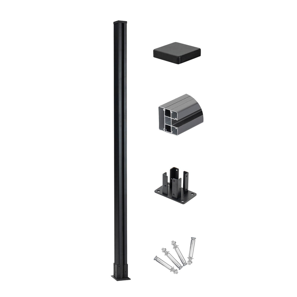 Mondaria 6 Ft Above Ground Fence Post - Set of 1 - CourtyardMart