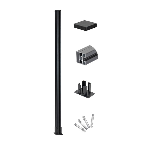 Mondaria 6 Ft Above Ground Fence Post - Set of 1 - CourtyardMart