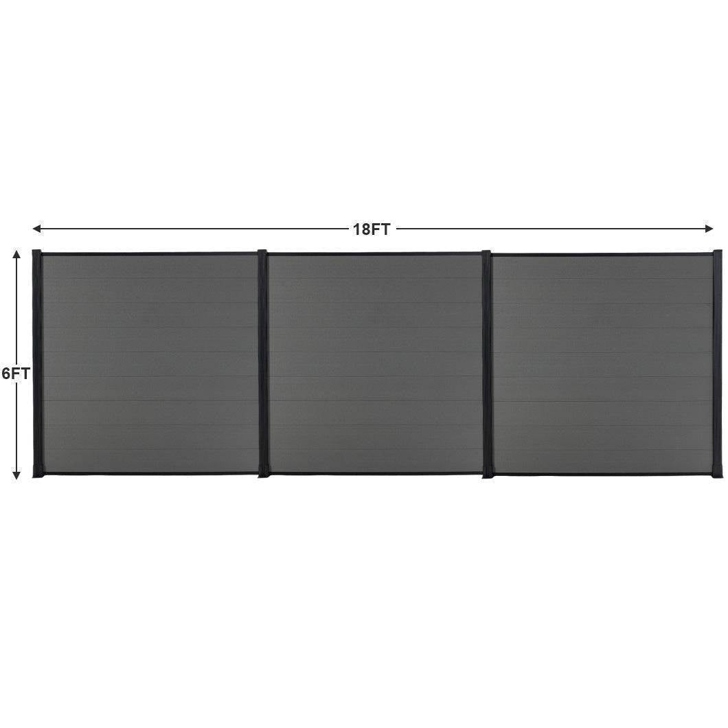 mondaria 6 ft Composite Privacy Fence Panel Outdoor courtyards extremely low - maintenance privacy - CourtyardMart