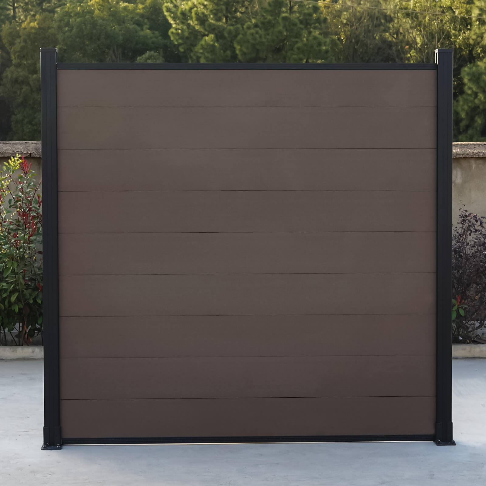 mondaria 6 ft Composite Privacy Fence Panel Outdoor courtyards extremely low - maintenance privacy - CourtyardMart