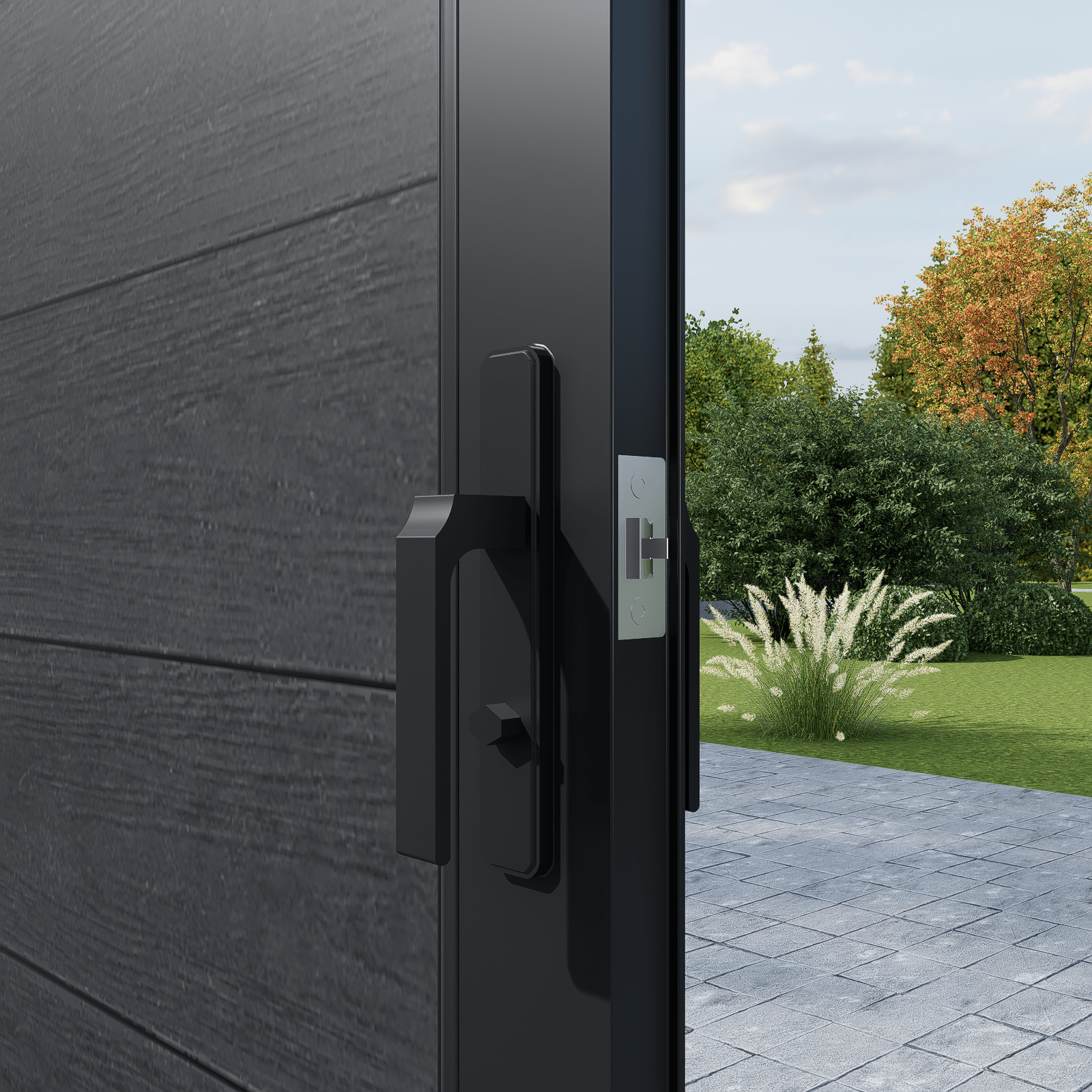 Mondaria 6ft(H)*3ft(W) Privacy Fence Gate Kit , with Metal Frame and Knob Kits - CourtyardMart
