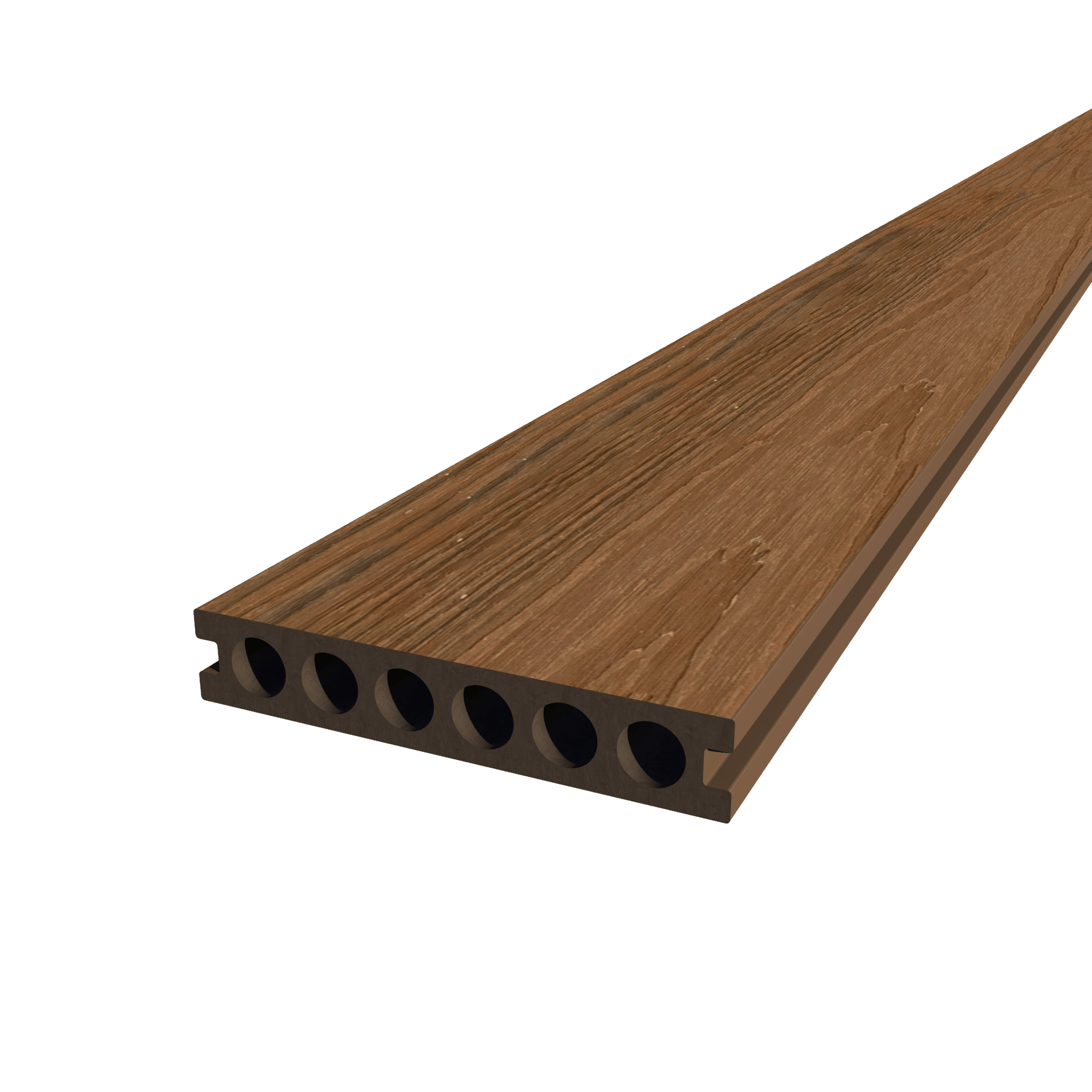 Mondaria Composite Decking Boards 96in*5.4in*0.9 Courtyard Terrace Rigid Surface Hard - CourtyardMart