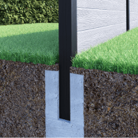 Mondaria Composite Fence 6 ft H x 6 ft W - Privacy, Security, Windproof for Farms Grained Finish - CourtyardMart