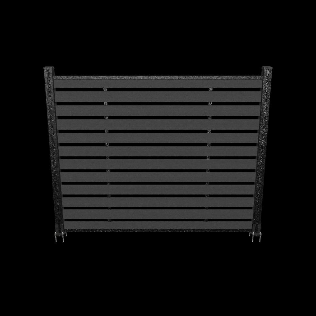 72in Wide Slat WPC Fence Panel
